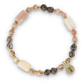 Silver Bracelet -30% rhodonite, jasper, rhodochrosite, hematite