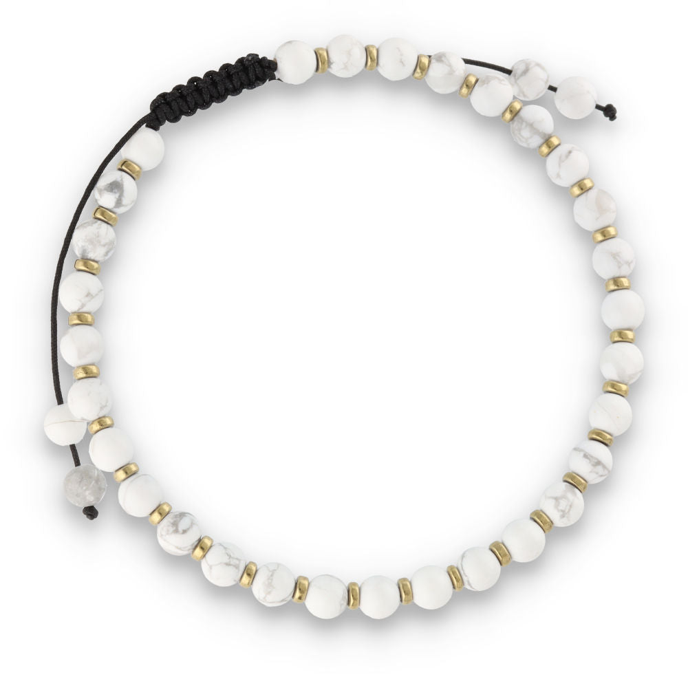 Silver Bracelet, SH00028-B howlite