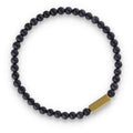 Silver Bracelet, SH00032-B onyx hematite