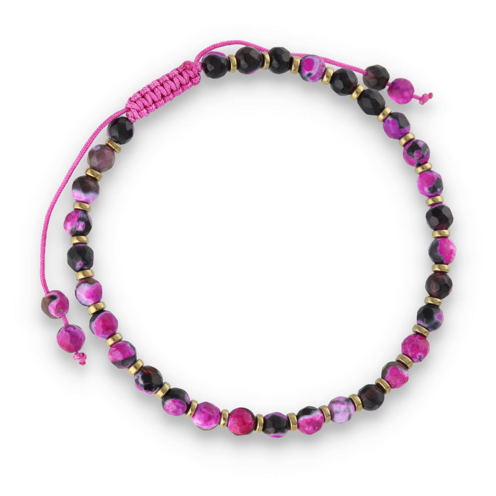 Silver Bracelet, SH00042-B fire agate