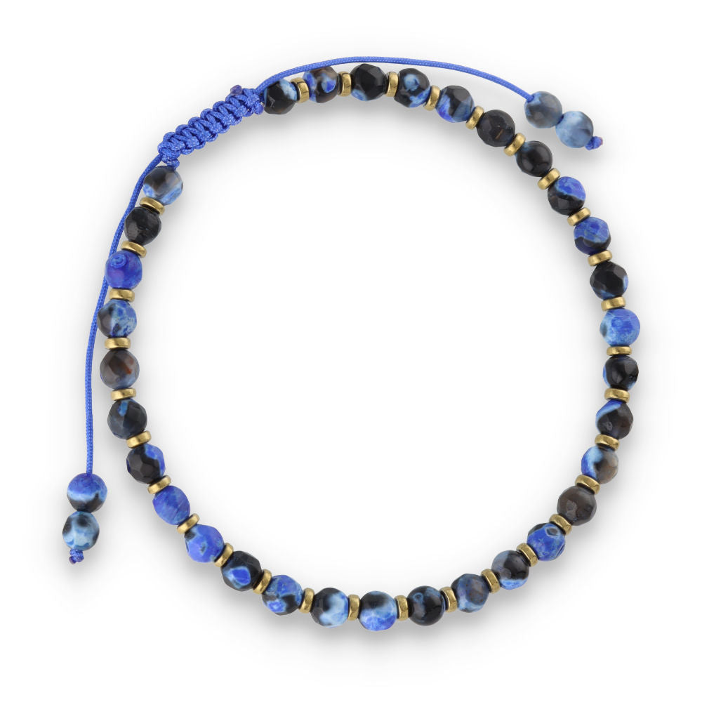 Silberarmband, SH00044-B Feuerachat
