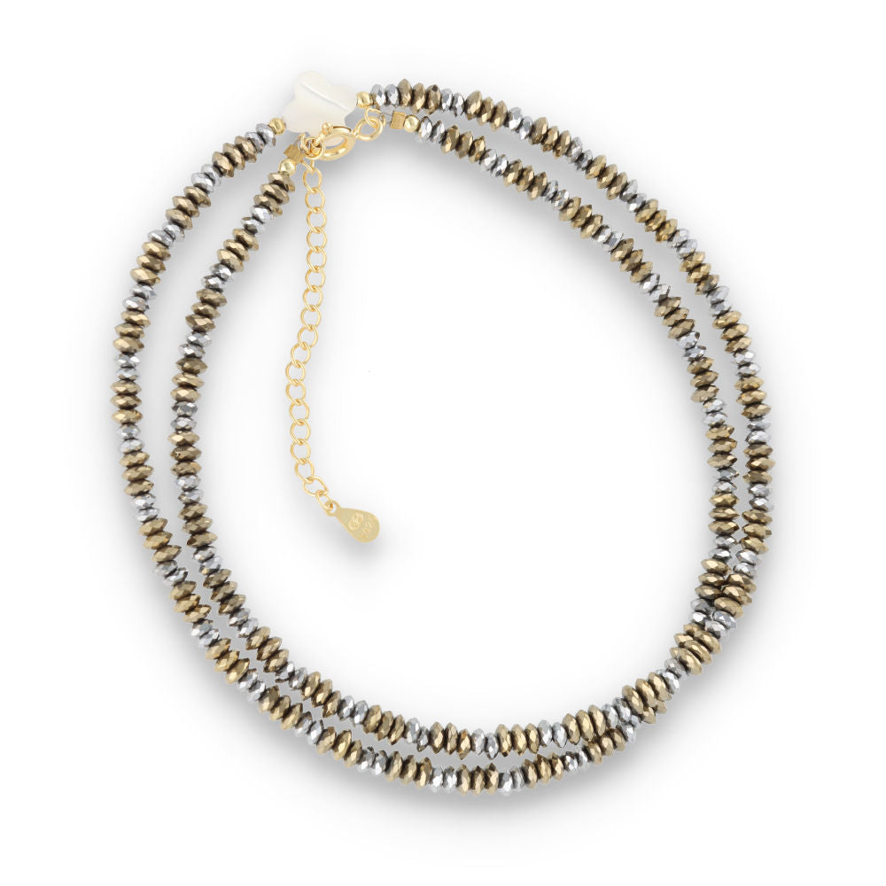 Silberarmband, SH00047-N Hämatitkette