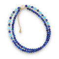 Silver Bracelet, SH00058-N NECKLACE lapis, turquoise, pearl