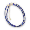 Silver Bracelet, SH00060-N NECKLACE lapis, pearl