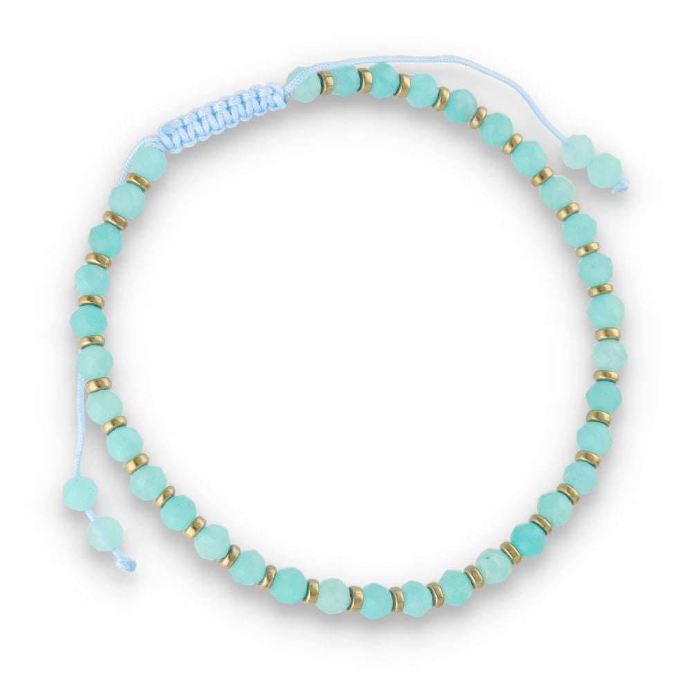 Silver Bracelet, SH00065-B amazonite