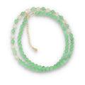 Silver Bracelet, SH00066-N NECKLACE green angelite, prehnite, pearl