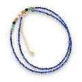 Silver Bracelet, SH00071-N NECKLACE lapis, mixed stone