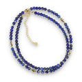 Silver Bracelet, SH00090-N NECKLACE lapis, hematite