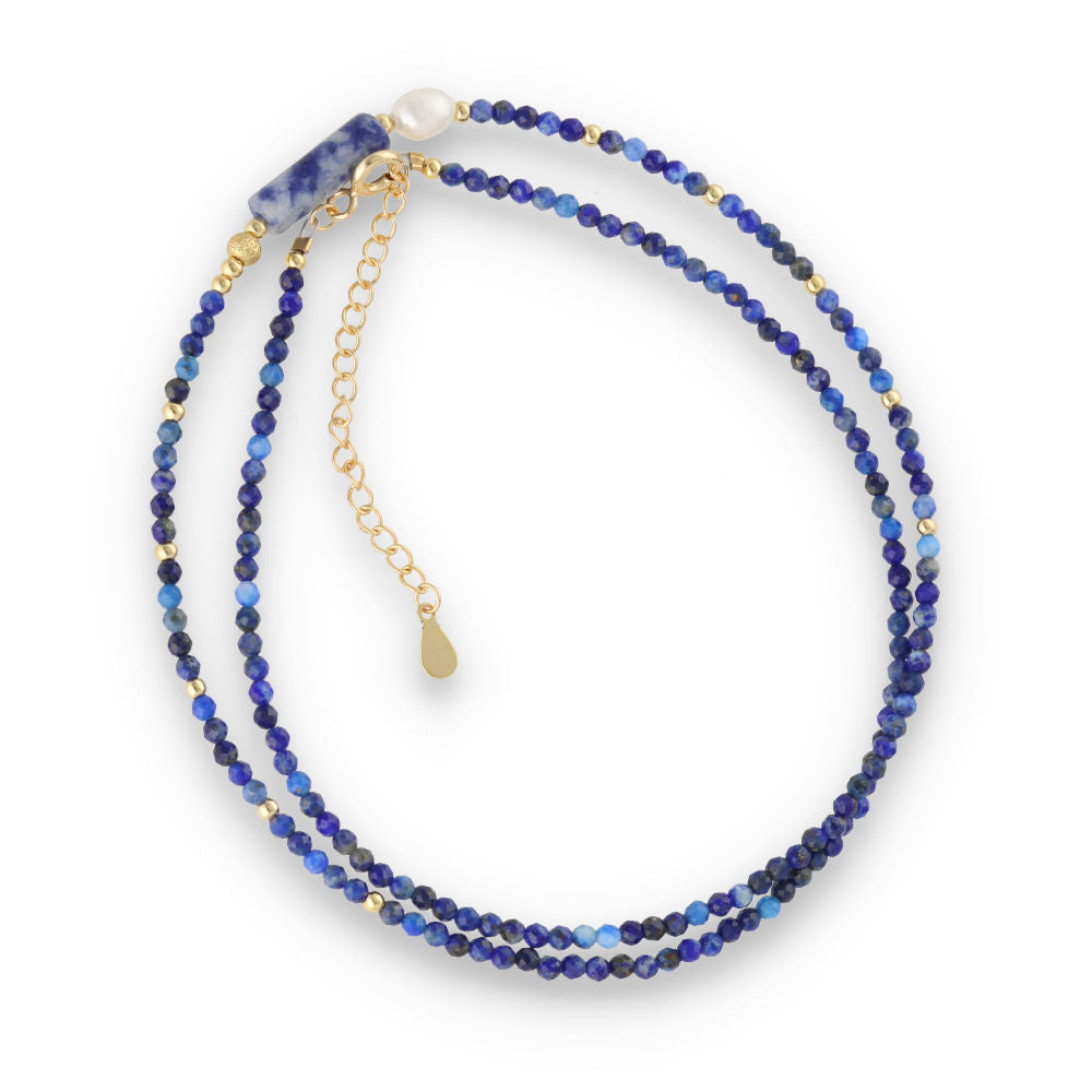 Silberarmband, SH00091-N HALSKE lapis, Perle