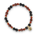Silver Bracelet -30% jasper, agate, hematite