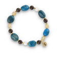 Silberarmband -30% Apatit, Citrin, Hämatit, Bronzit