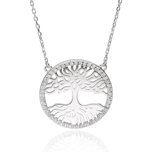 Silver Necklace An108 Tree