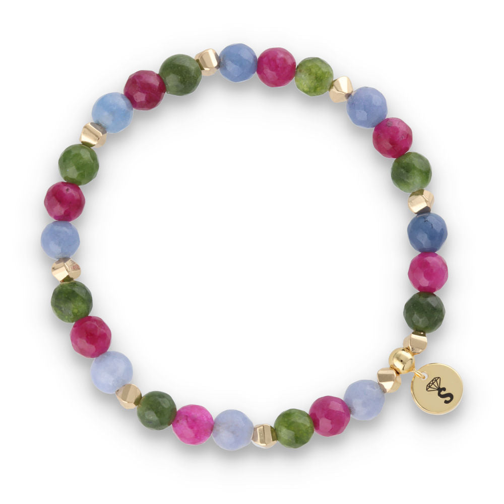 Silberarmband -30% Turmalin, Hämatit