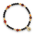 Silver Bracelet -30% agate, hematite