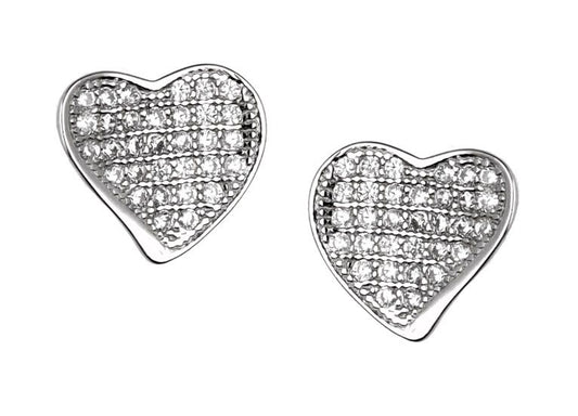 Silver Earrings 066 Heart 