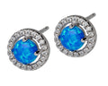 Silver Earrings Opal Op05