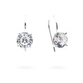 Silver Earrings 7 mm Round Cast Ear Hook