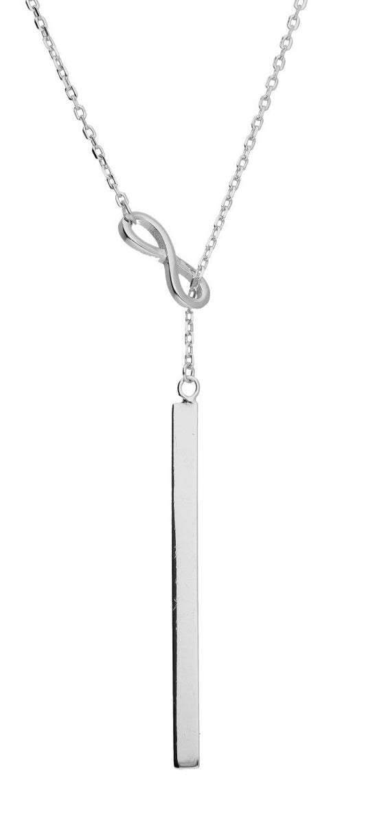 Silver Necklace Infinity