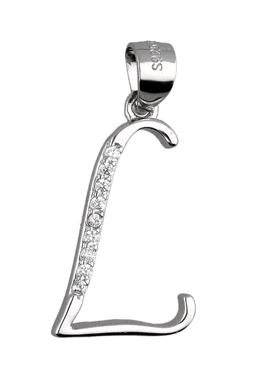Silver Pendant Letters