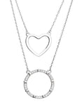 Silver Necklace Heart